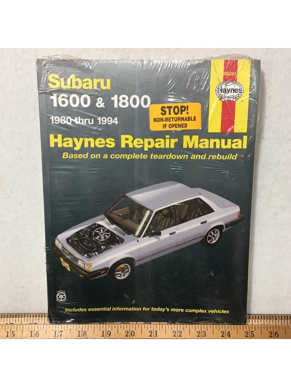 Subaru 1600 1800 1980-1994 Haynes Repair Manual 89003 BRAND NEW